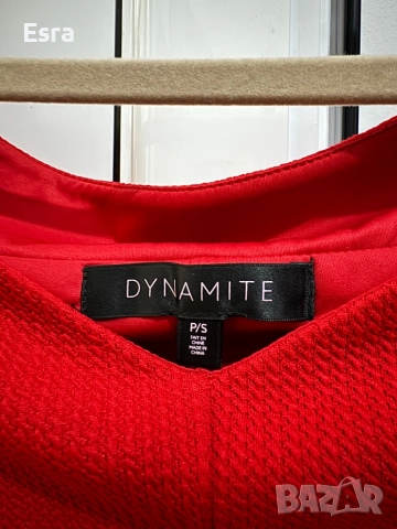 Елегантна червена рокля, снимка 2 - Рокли - 52879753