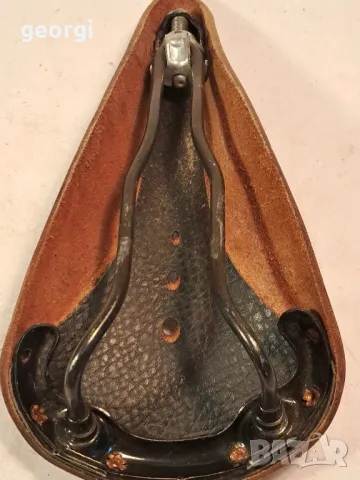 ретро кожена седалка за велосипед   21/2, снимка 5 - Части за велосипеди - 49156113