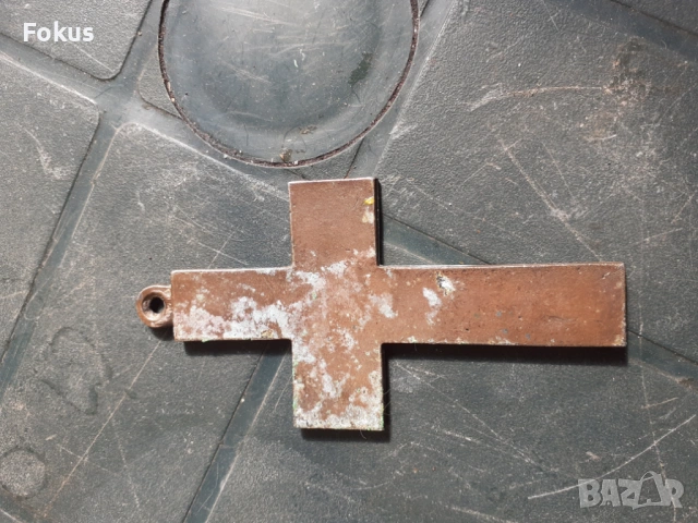 Метален кръст - реплика, снимка 3 - Антикварни и старинни предмети - 53281206