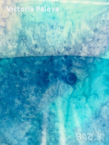 Идеален акцентен Копринен шал 85см на 85см, снимка 2 - Шалове - 27230462