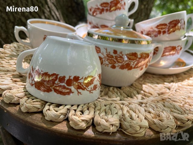 Разкошен руски сервиз за чай, снимка 3 - Сервизи - 37111233