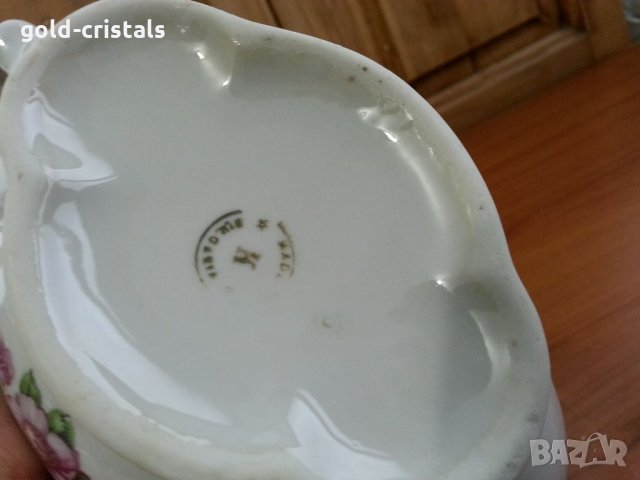 Стар български порцелан сосиера, снимка 3 - Антикварни и старинни предмети - 34949249