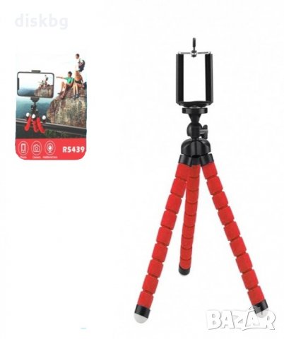 Нов мини статив(трипод) за GSM и фотоапарат, 13см, черен, снимка 2 - Чанти, стативи, аксесоари - 33639372