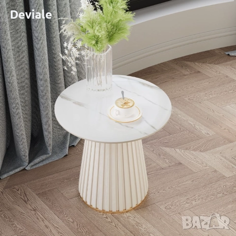 модерна лека луксозна странична масичка - нощно шкафче , снимка 3 - Маси - 52293322