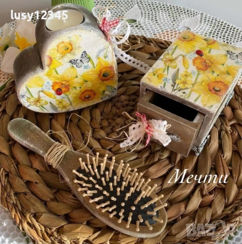 Кутийка-Слънчеви нарциси!, снимка 7 - Декорация за дома - 53024021