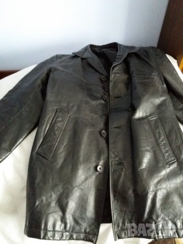 Кожено яке BOSS, снимка 5 - Якета - 32384907