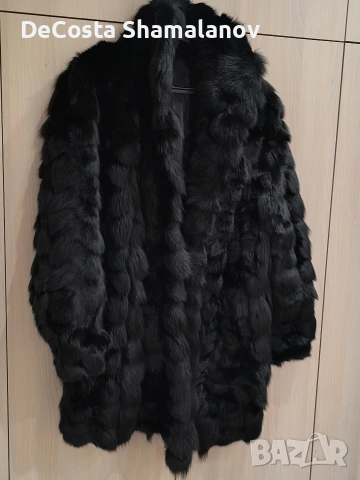 Палто с естествен косъм от лисица, снимка 2 - Палта, манта - 53483026