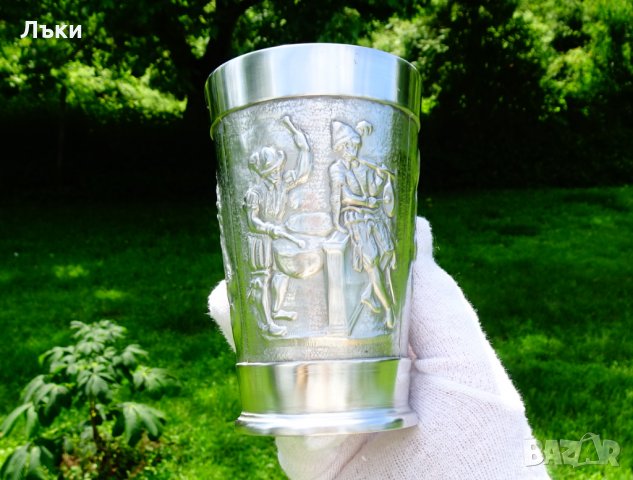 Халба,чаша от калай Мускетари. , снимка 8 - Антикварни и старинни предмети - 33338341