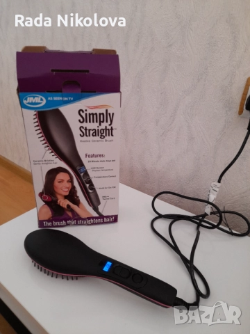 Четка за исправяне на коса , снимка 3 - Преси за коса - 51924394