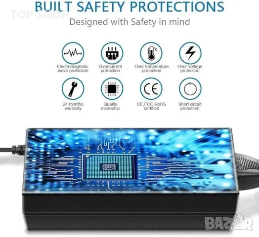 адаптер за захранване 12 V 5 A, AC 100-240 V към DC 12 Volt 5 Amp 60 W Захранване за LED светлинни л, снимка 4 - IP камери - 48831833