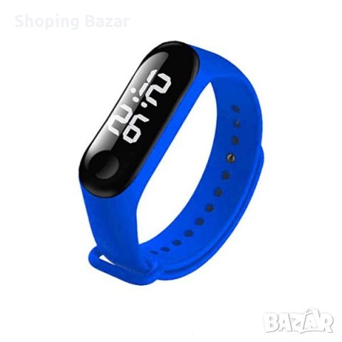 Спортен LED часовник, Силиконова каишка.Диспей 5см,Каишката 25 см, снимка 5 - Мъжки - 37614096