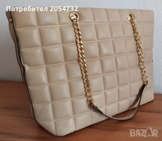 Дамска чанта в кремаво-бежов цвят, снимка 3 - Чанти - 52289302