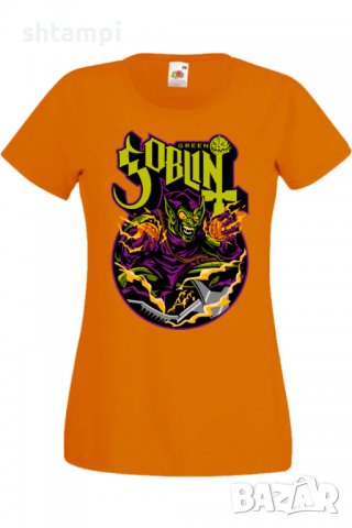 Дамска Тениска Green Goblin,Изненада,Повод,Подарък,Празник, снимка 4 - Тениски - 37642585