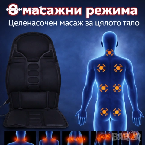 Масажна седалка с подгряване , снимка 6 - Масажори - 53055549