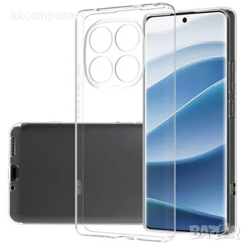 Калъф силикон 100% прозрачен за Xiaomi Redmi Note 14 Pro 5G Баркод : 3131975