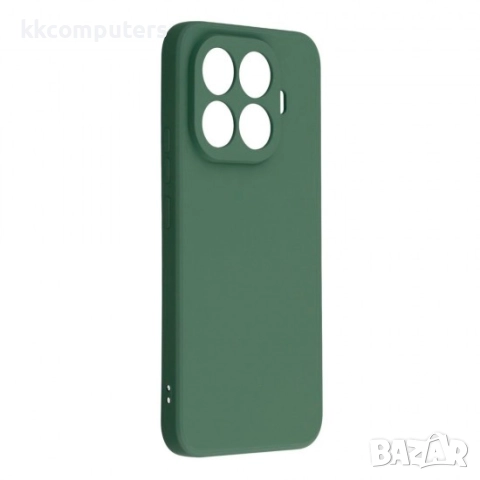 Силиконов кейс iPaky матиран, За Xiaomi 15T Pro, Тъмнозелен, снимка 2 - Калъфи, кейсове - 52964303