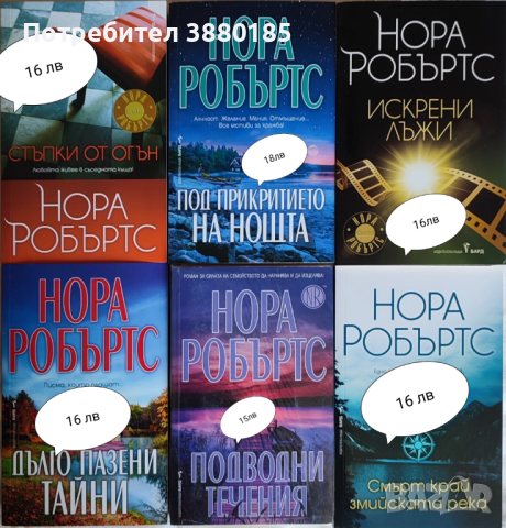Книги от  Нора Робъртс 