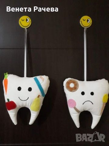 Ръчно изработени зъбки от плат