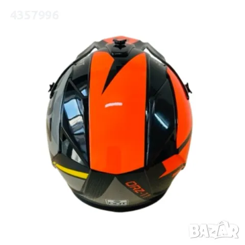 Кросова каска Automat, За мотор, Атв, Велосипед, S, M и L размер, Сив с оранжев, снимка 5 - Аксесоари и консумативи - 47560892