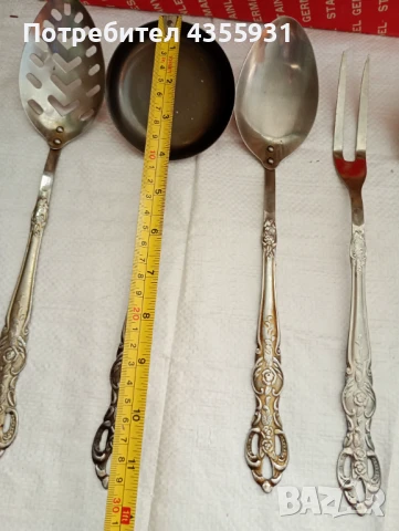 старинни немски прибори за сервиране хранене стари прибори антикварни прибори , снимка 5 - Антикварни и старинни предмети - 50744295