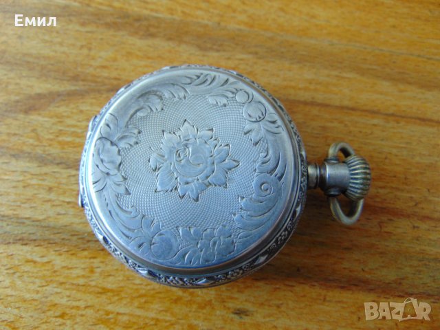 Сребърен корпус с капаци от награден джобен часовник от 1893, снимка 2 - Други - 28254659