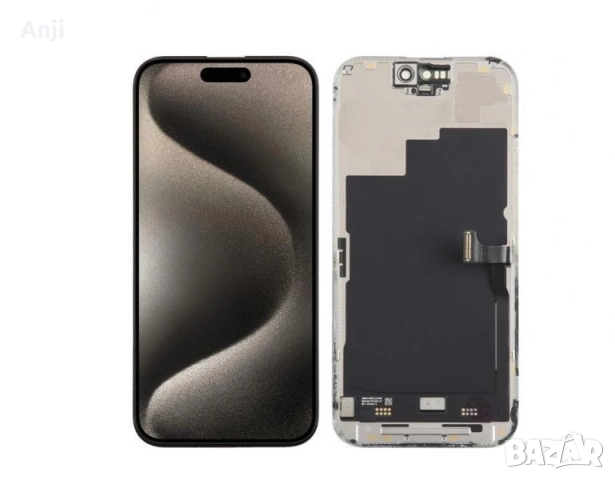 KBS OLED Съвместим LCD Дисплей за iPhone 15 Pro 6.1 + Тъч скрийн / Черен / Баркод : 483742