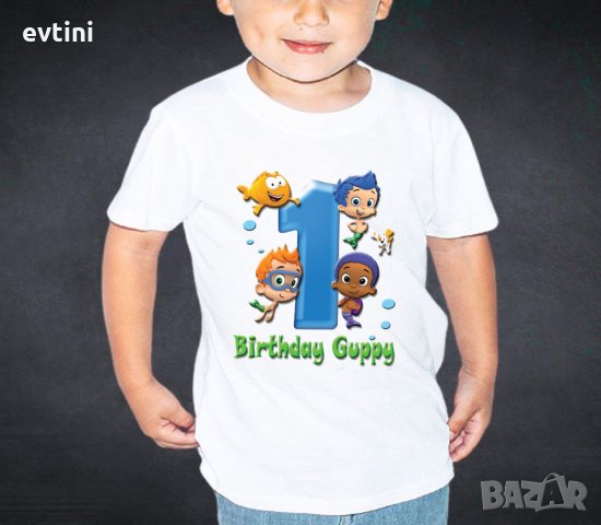 Детска тениска с щампа Пес Патрул. Пламъчко, Масленка, Топ кадети, Пепа, Буба и др.