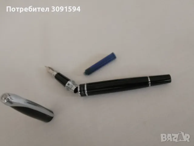   Писалка черутти черно и хром  CERRUTI 1881  , снимка 4 - Антикварни и старинни предмети - 49639721