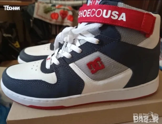 DC USA ORIGINAL Нови Мъжки Маратонки Изцяло от Естествена Кожа , снимка 10 - Маратонки - 51244682