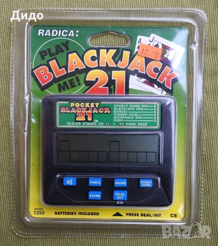 Radica Blackjack 21 електронна игра Блекджек, снимка 1 - Други игри и конзоли - 32210627