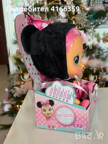 Кукла Cry Babies Minnie mouse Минни, снимка 3 - Кукли - 52716340