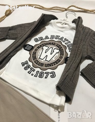 РАЗПРОДАЖБА-Бебешки Комплект от 3 Части(НОВО)-12мес., снимка 3 - Комплекти за бебе - 39105921