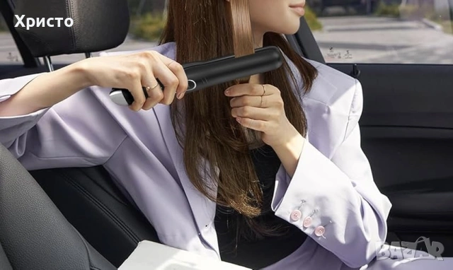 НОВО!!! Безжичен преса и маша за коса 2 в 1 Sunmay Voga , снимка 4 - Преси за коса - 53461642