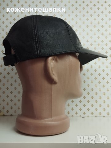 Мъжка кожена шапка Сеат - 52, снимка 2 - Шапки - 43501646