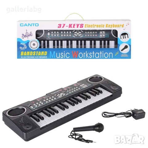 Детска музикална играчка на пиано с микрофон