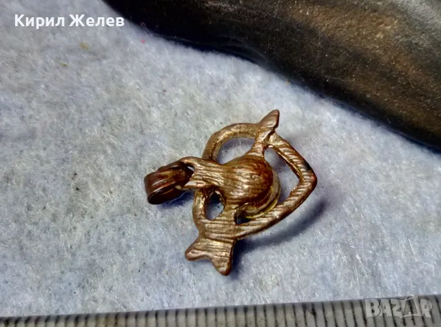 РОМАНТИЧЕН ВИНТИДЖ АРТ МЕДАЛЬОН ЗЛАТИСТО СЪРЧИЦЕ с ФАСЕТИРАН БЛЕСТЯЩ КРИСТАЛ 48753, снимка 2 - Колиета, медальони, синджири - 48828023