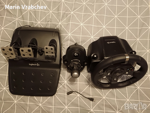 Logitech G920 Геймърски Волан + подарък ръчка за скорости