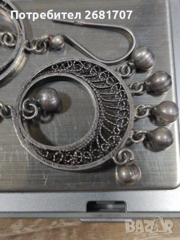 Сребърни обеци , снимка 4 - Обеци - 39598397