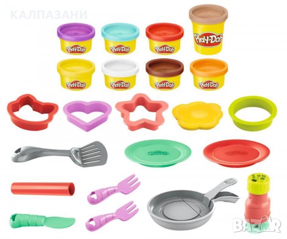 Play Doh Hasbro F1279 - Игрален НАПРАВИ палачинки, снимка 2 - Пластелини, моделини и пясъци - 32662353