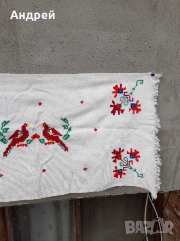Старинен бродиран ковьор,покривка за стена #209, снимка 3 - Антикварни и старинни предмети - 39865084