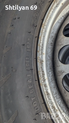 Оригинални джанти 16" със зимни гуми  за Фолксваген Крафтър , снимка 4 - Гуми и джанти - 51741609