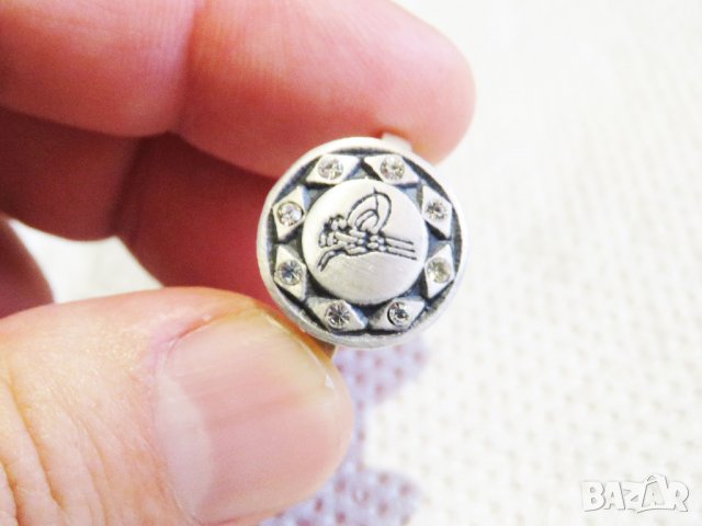 стар сребърен пръстен, стар османски сребърен пръстен с тугра, тура, турски пръстен сребро, снимка 2 - Пръстени - 33007489