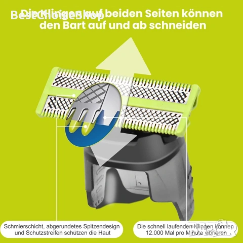 Philips OneBlade резервни ножчета от неръждаема стомана – 3 броя, снимка 7 - Други - 53255064