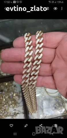 Златен ланец -14К, снимка 7 - Колиета, медальони, синджири - 42480863