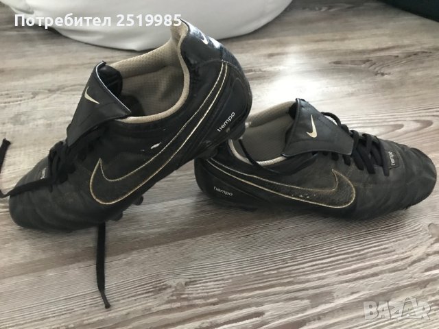 Черни бутонки Nike Tiempo , номер 44, снимка 3 - Футбол - 40807302