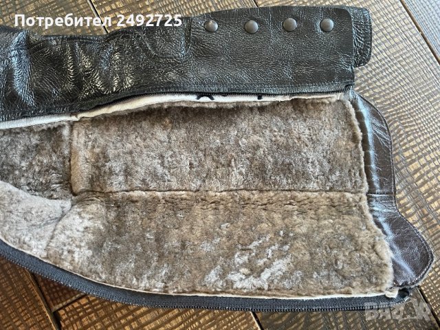 Чизми ботуши черно естествена кожа, НОВО, снимка 5 - Дамски ботуши - 42919391