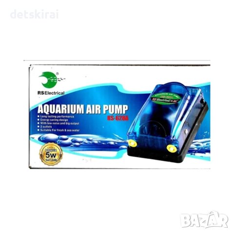 Електрическа Въздушна помпа с двоен изход за аквариум от Crown Aquatics