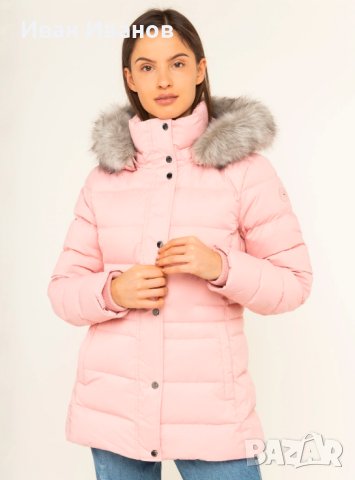 TOMMY HILFIGER Пухено яке New Tyra  размер Л, снимка 8 - Якета - 43105192