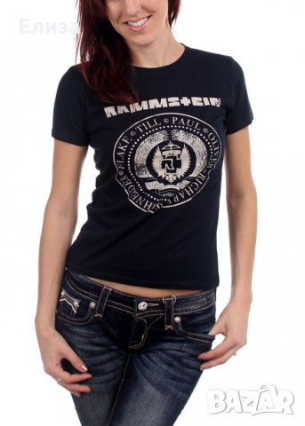 Оригинална дамска тениска на Rammstein, снимка 2 - Тениски - 33443178