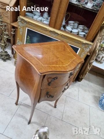 Страхотно антикварно английско дървено шкафче скрин масив, снимка 5 - Антикварни и старинни предмети - 51050750